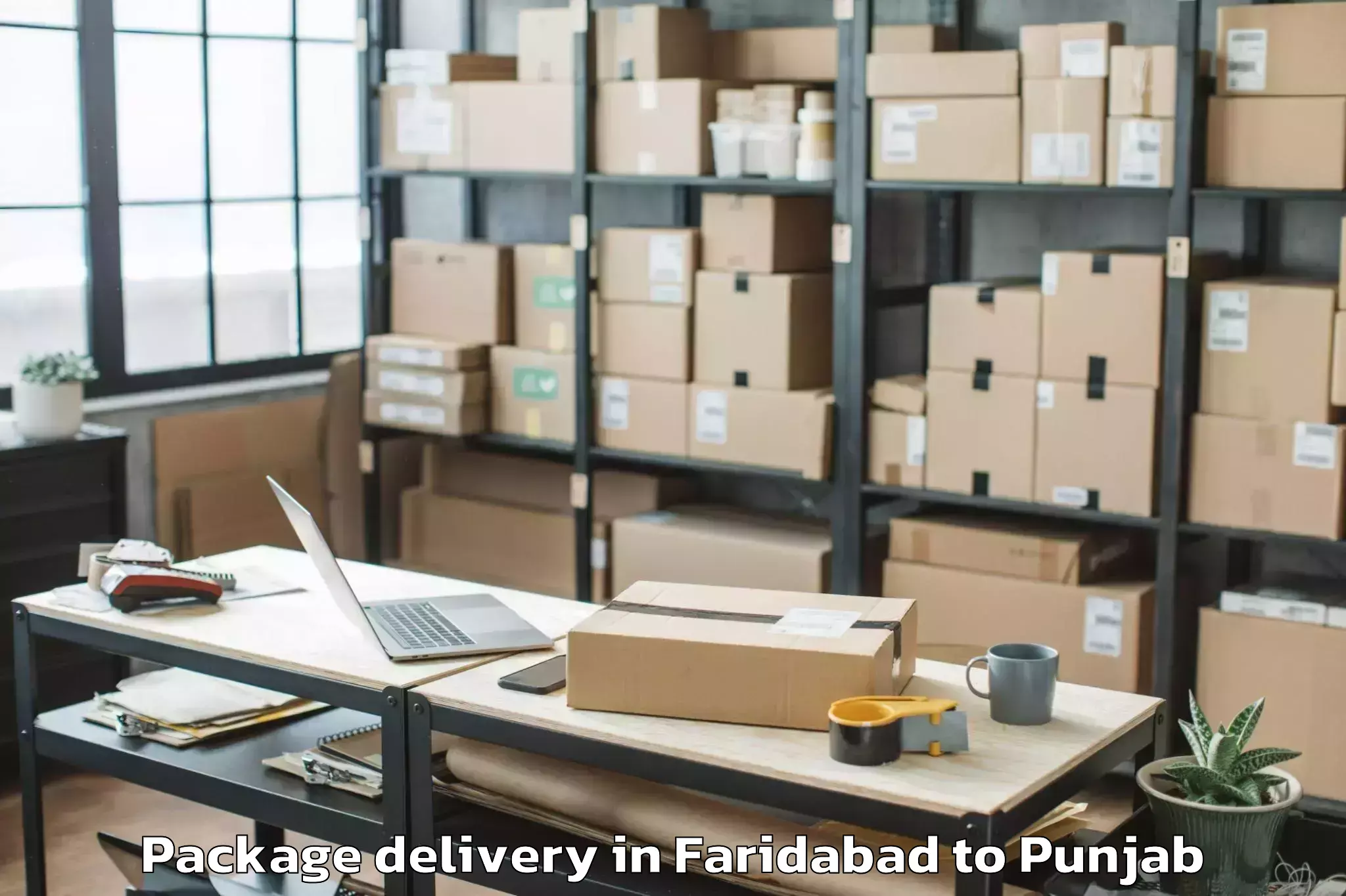 Reliable Faridabad to Ajnala Package Delivery